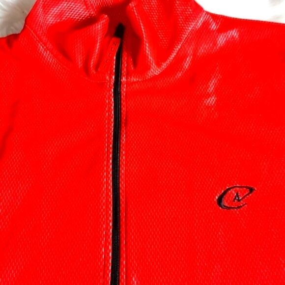 NEW NUCCI Red Zip Athletic Jacket NWOT M‎ - Picture 3 of 5